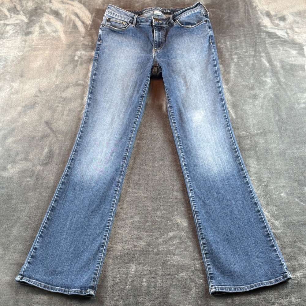 Eddie Bauer Women's Jeans Slightly Curvy Bootcut Size 4 Mid‎ Rise